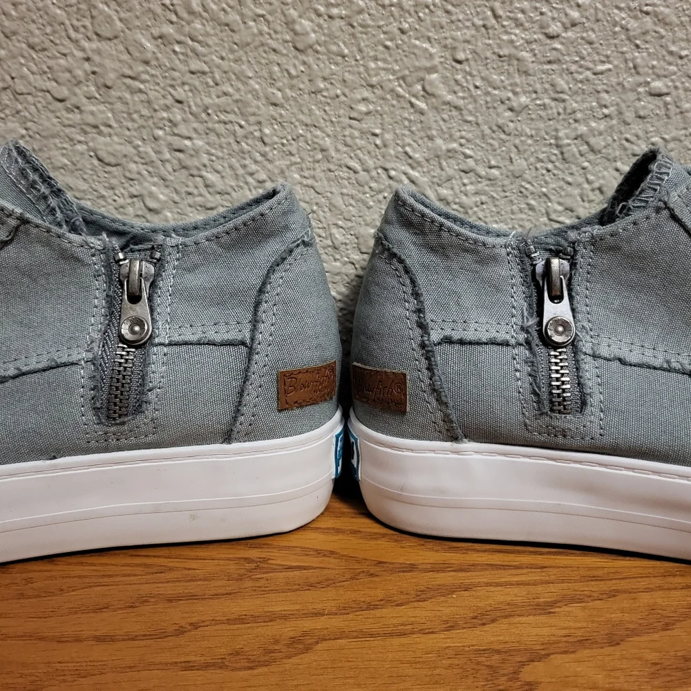 Blowfish Malibu Gray Hidden Wedge Sneaker Size 8 - Picture 10 of 13